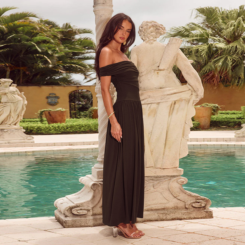 Bella Off-Shoulder Maxi Dress – Elegant Summer Gown